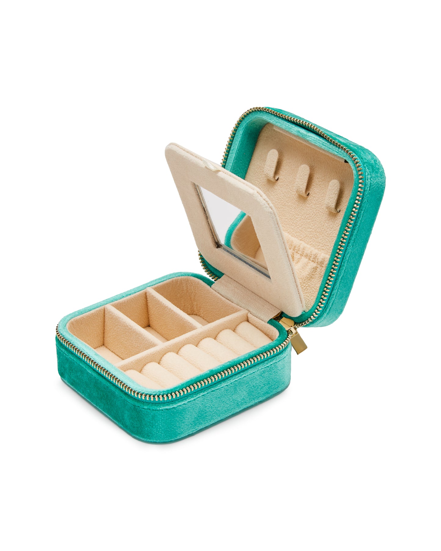 SAMT SCHMUCKKÄSTCHEN col. metallic turquoise