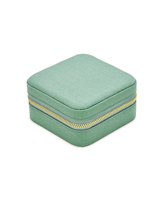SAMT SCHMUCKKÄSTCHEN Leinen Edition col. pine green
