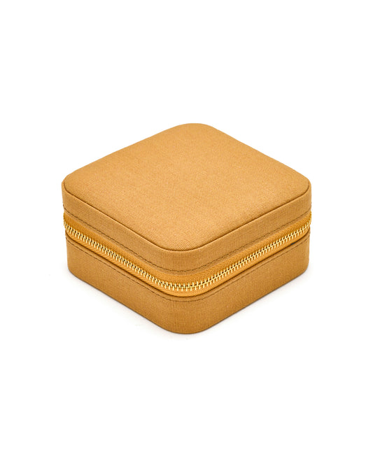 SAMT SCHMUCKKÄSTCHEN Leinen Edition col. golden mustard